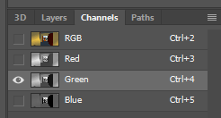 Screenshot of channel window showing only one channel active