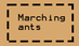 Screenshot of marching ants