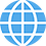 World wide web logo, being a globe with longitude and latitude lines on it.